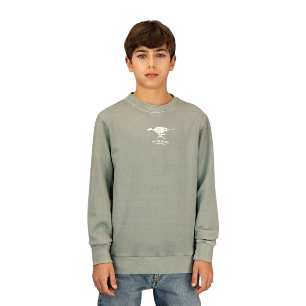G-Star Boys Graphic Print Crew Neck Sweatshirt / Mercury